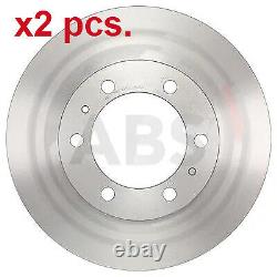 X2 Pcs Front Brake Disc Rotos X2 Pcs Set 18189 A. B. S. I