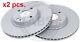 X2 Pcs Front Brake Disc Rotos X2 Pcs Set 18490 A. B. S. I