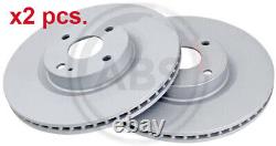 X2 Pcs Front Brake Disc Rotos X2 Pcs Set 18490 A. B. S. I