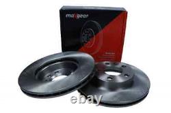 X2 Pcs Front Brake Disc Rotos X2 Pcs Set 19-0801 Maxgear I