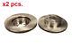 X2 Pcs Front Brake Disc Rotos X2 Pcs Set 19-2001 Maxgear I