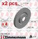 X2 Pcs Front Brake Disc Rotos X2 Pcs Set 230.2385.20 Zimmermann I