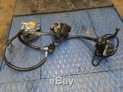 YAMAHA RD350 LC YPVS 31k COMPLETE FRONT BRAKE SYSTEM MASTER, LEVER, CALIPERS ETC
