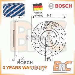 2x Bosch Front Brake Disc Set Mercedes-benz Oem 0986479651 2034210912