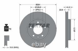 Disques de frein TEXTAR Rotors & Plaquettes Avant & Arrière Set de Service de Freinage Convient à VW