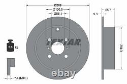 Disques de frein TEXTAR avant et arrière pour système de freinage complet adapté à Toyota