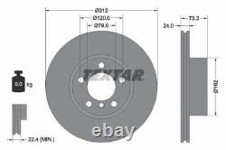 Disques de frein TEXTAR, rotors et plaquettes avant et arrière, ensemble de service de freinage adapté pour BMW