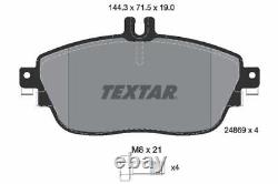 Disques de frein TEXTAR, rotors et plaquettes de frein, ensemble de service de freinage avant adapté pour Mercedes-Benz.