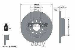 Disques et plaquettes de frein TEXTAR Ensemble de service de frein avant et arrière compatible avec Audi Seat VW