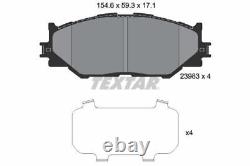 Disques et plaquettes de frein TEXTAR avant et arrière - Ensemble de service de freinage adapté pour Lexus IS C