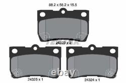 Disques et plaquettes de frein TEXTAR avant et arrière - Ensemble de service de freinage adapté pour Lexus IS C