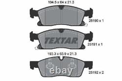 Disques et plaquettes de frein TEXTAR pour ensemble de freinage avant et arrière adapté à la Jeep Grand Cherokee