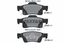 Disques et plaquettes de frein TEXTAR pour ensemble de freinage avant et arrière adapté à la Jeep Grand Cherokee