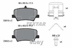 Disques et plaquettes de frein TEXTAR pour service de freinage avant et arrière, adaptés pour Volvo XC40