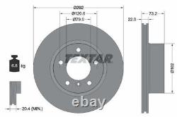 Disques et plaquettes de frein TEXTAR set de service de freinage avant et arrière pour BMW Série 1