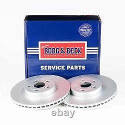 Ensemble de disques de frein avant pour système de freinage pour Toyota Avensis Borg & Beck BBD4459