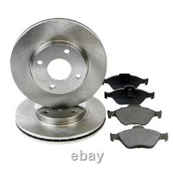 Ensemble de disques et plaquettes de frein avant Pagid 258mm ventilés pour système ATE Mazda 2 Ford KA