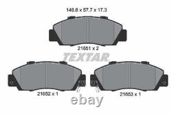 Ensemble de service de frein avant TEXTAR avec disques, rotors et plaquettes de frein compatible avec Honda Stepwgn