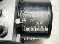 Unité de calcul de la pompe ABS ESP VW Transporter T5 7H0614517B 7H0907379R 10.0212-0141.4