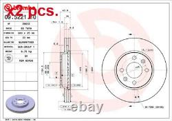 X2 Disques de frein avant Brembo, Set de 2 pièces 09.5221.10