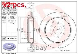 X2 Pcs Disque de Frein Arrière Rotos X2 Pcs Ensemble 09. B631.11 Brembo I