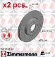 X2 Pcs Disques De Frein Avant Rotos X2 Pcs Set 150.2938.20 Zimmermann I