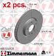 X2 Pièces Disque De Frein Avant Rotos X2 Pièces Set 600.3249.20 Zimmermann